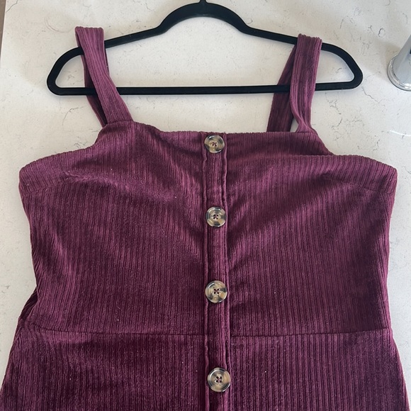 Plus Size Front Button Ribbed Dress - Picture 2 of 4